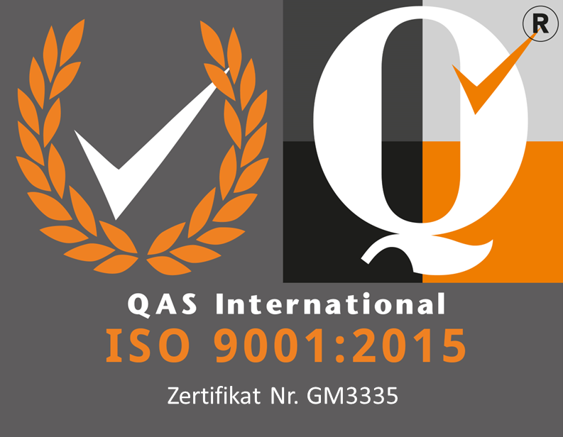 Logo des Zertifikat ISO 9001:2015
