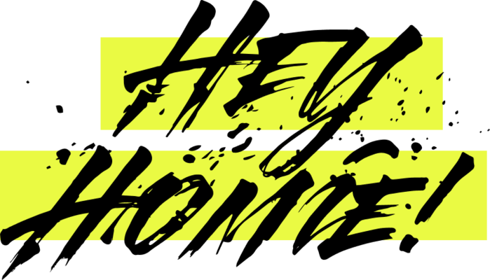 Hey-Homie-Logo mit Ferbe